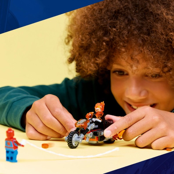 Фото - Конструктор LEGO  Super Heroes Marvel Людина-павук vs. Примарний вершник на мотоциклі (76335)