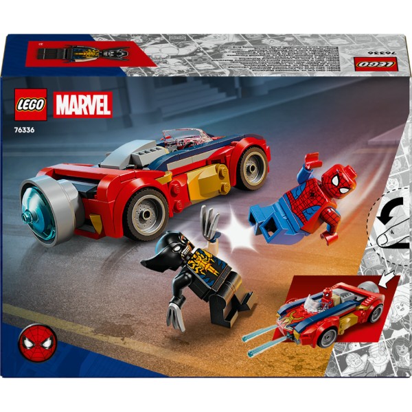 Фото - Конструктор LEGO Super Heroes Marvel Автомобиль Человека-паука против Веномизированного Росомахи (76336)