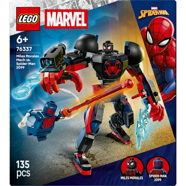 Фото - Конструктор LEGO  Super Heroes Marvel Робот Майлза Моралеза vs. Людина-павук 2099 (76337)