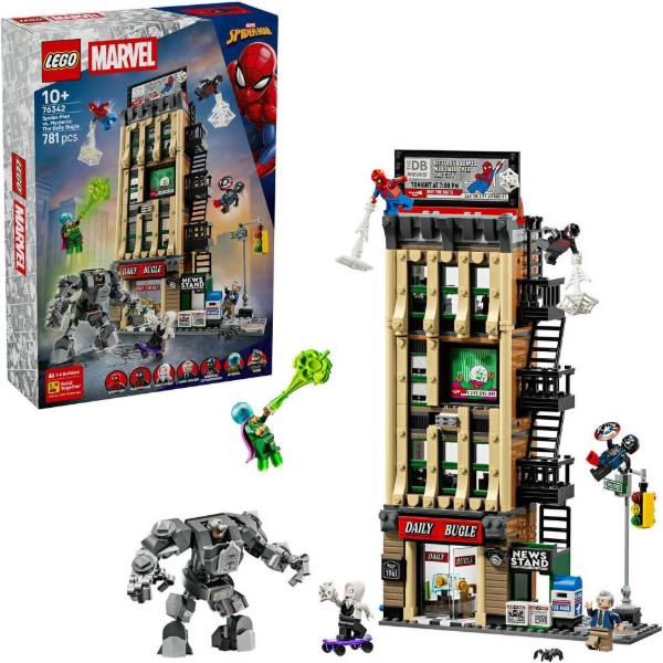 Фото - Конструктор LEGO Super Heroes Marvel Человек-паук против Мистерио: Daily Bugle (76342)