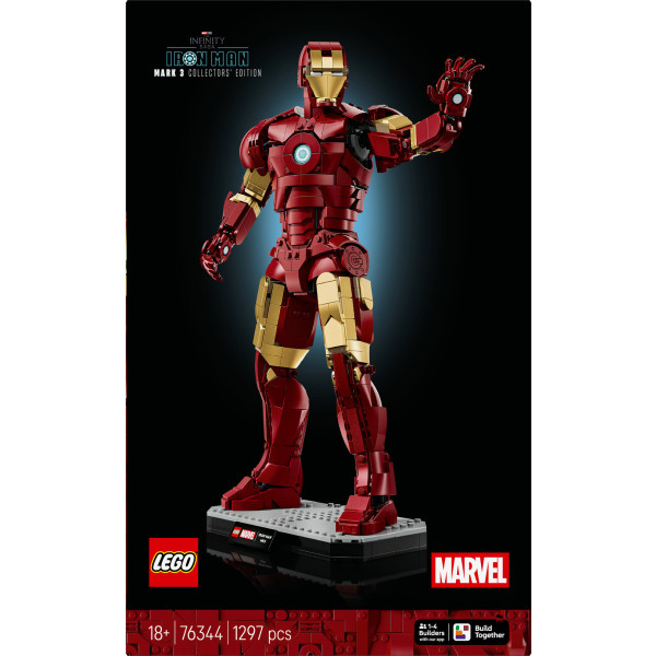 Фото - Конструктор LEGO Super Heroes Marvel Железный человек в броне Mark 3. Коллекционный набор (76344)
