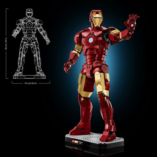 Фото - Конструктор LEGO Super Heroes Marvel Железный человек в броне Mark 3. Коллекционный набор (76344)