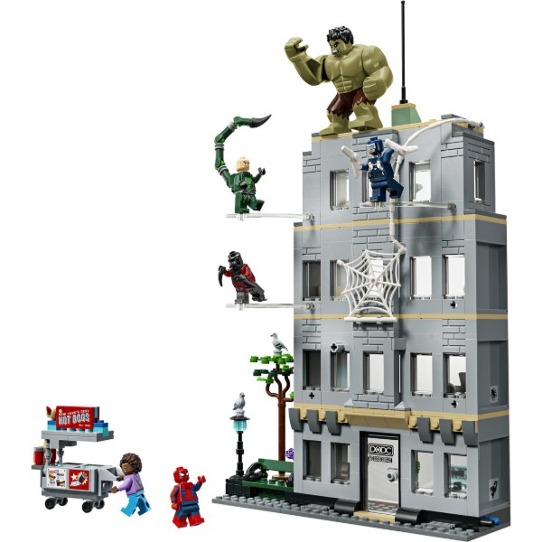 Фото - Конструктор LEGO  Super Heroes Marvel Епічна сутичка Людини-Павука проти Халка (76350)