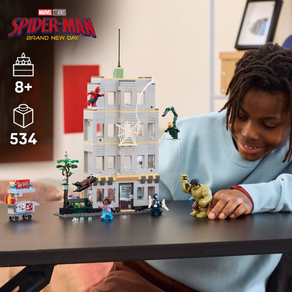 Фото - Конструктор LEGO  Super Heroes Marvel Епічна сутичка Людини-Павука проти Халка (76350)