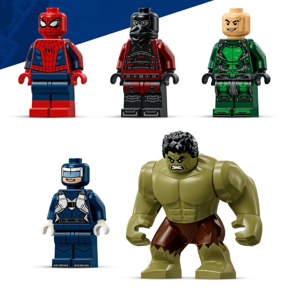Фото - Конструктор LEGO  Super Heroes Marvel Епічна сутичка Людини-Павука проти Халка (76350)