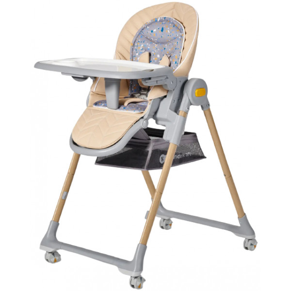 Фото - Уцінка - Стільчик для годування класичний Kinderkraft Lastree Beige Wood (KHLAST00BEGW000)