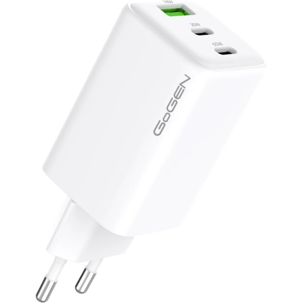 Фото - Сетевое зарядное устройство Gogen 2x USB-C PD 65W + 20W 1x USB-A 18W (GOGACHPDQ365W01)