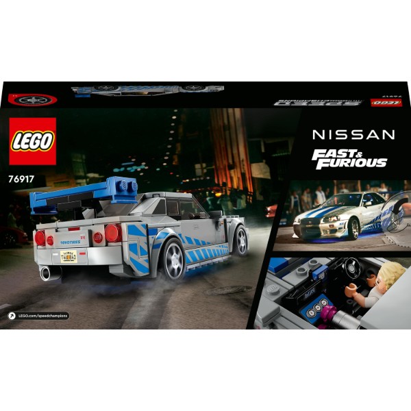 Фото - Конструктор LEGO Speed ​​Champions «Двойной форсаж» Nissan Skyline GT-R (R34) (76917)