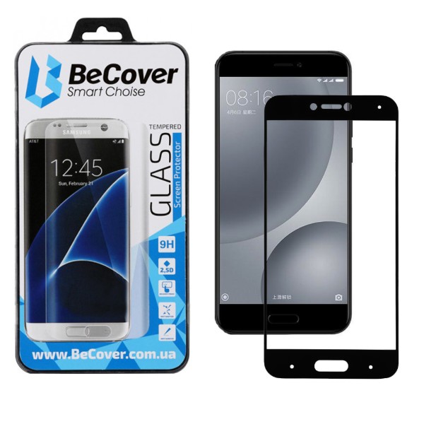 Фото - Захисне скло для смартфону BeCover for Xiaomi Mi5c Black (701443)