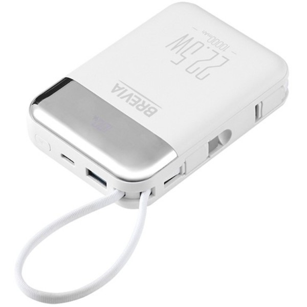 Фото - Батарея мобильная Brevia 10000mAh 22.5W Type-C + Lightning Cable (45122)