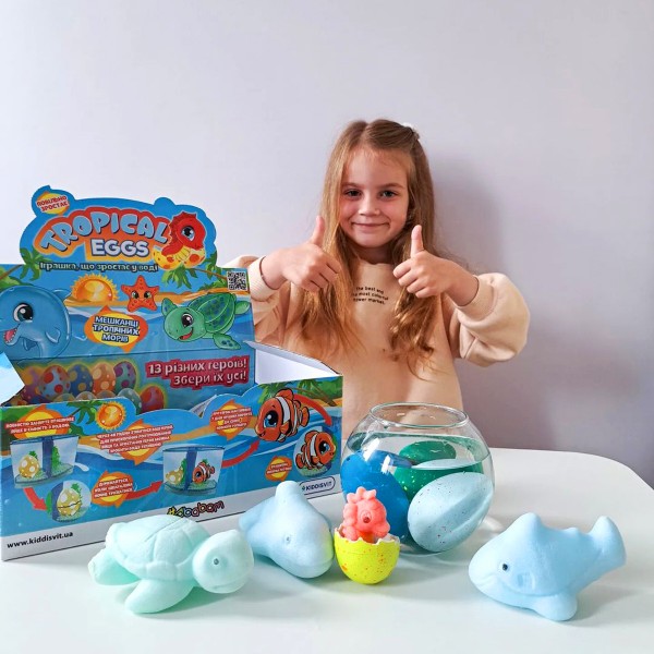 Фото - Ігрова фігурка-сюрприз #sbabam Tropical Eggs - ЖИТТІ ТРОПІЧНИХ МОРЕЙ (в асорт., в диспл.) (77/CN-2020)
