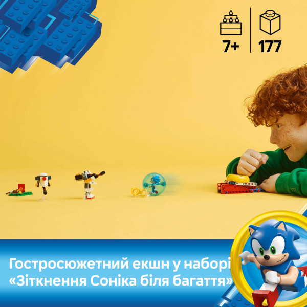 Фото - Конструктор LEGO Sonic Зіткнення Соніка біля багаття (77001)