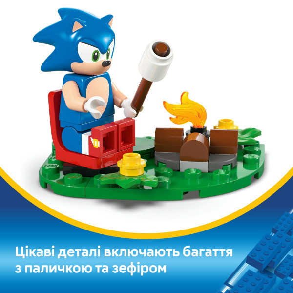 Фото - Конструктор LEGO Sonic Зіткнення Соніка біля багаття (77001)
