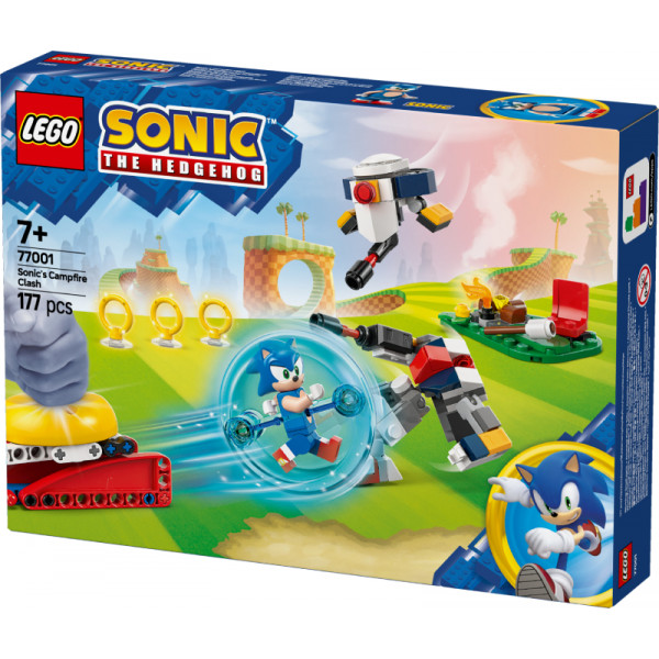 Фото - Конструктор LEGO Sonic Зіткнення Соніка біля багаття (77001)