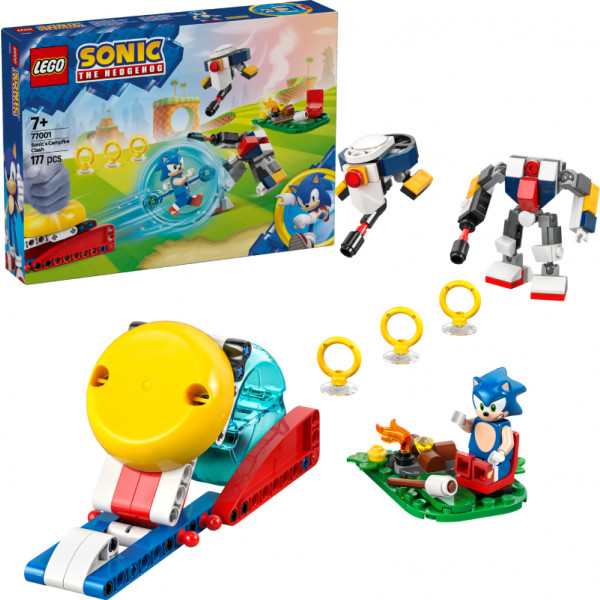 Фото - Конструктор LEGO Sonic Зіткнення Соніка біля багаття (77001)