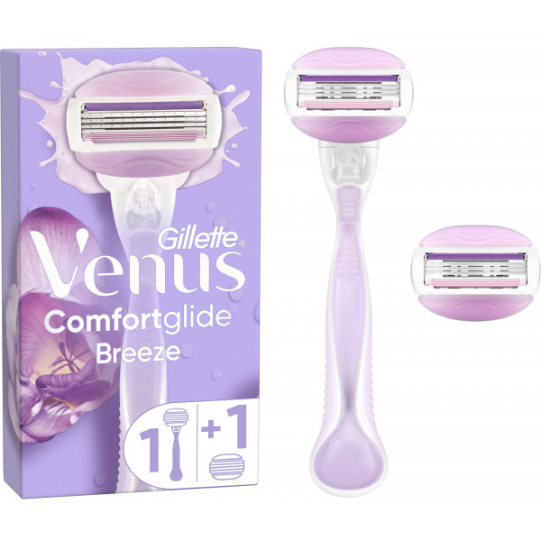 Фото - Станок жіночий Gillette Venus ComfortGlide Breeze з 2 змінними картриджами (7702018886166)