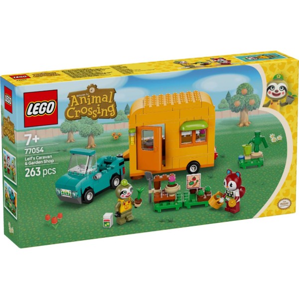 Фото - Конструктор LEGO Animal Crossing Садова крамниця і караван, що належать Leif (77054)