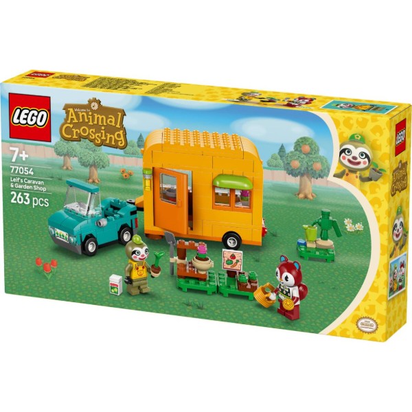 Фото - Конструктор LEGO Animal Crossing Садова крамниця і караван, що належать Leif (77054)