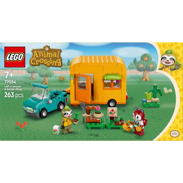 Фото - Конструктор LEGO Animal Crossing Садова крамниця і караван, що належать Leif (77054)