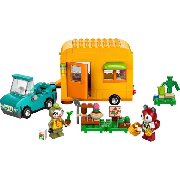 Фото - Конструктор LEGO Animal Crossing Садова крамниця і караван, що належать Leif (77054)