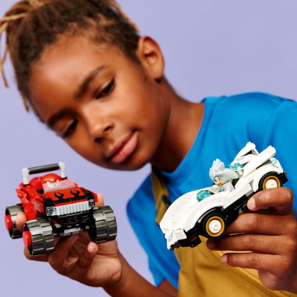 Фото - Конструктор LEGO  Sonic Автомобіль Сільвера vs. монстр вантажівки Наклза (77118)