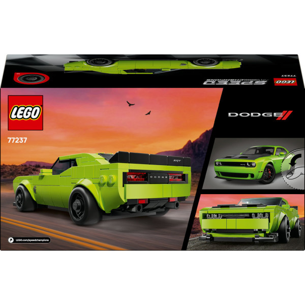 Фото - Конструктор LEGO  Speed Champions Спортивний автомобіль Dodge Challenger SRT Hellcat (77237)