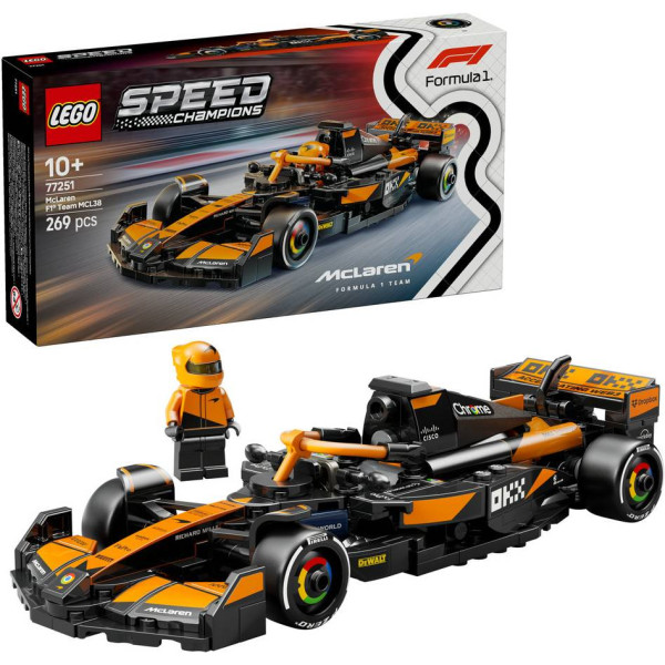 Фото - Конструктор LEGO Speed Champions Автомобіль для перегонів McLaren F1® Team MCL38 (77251)