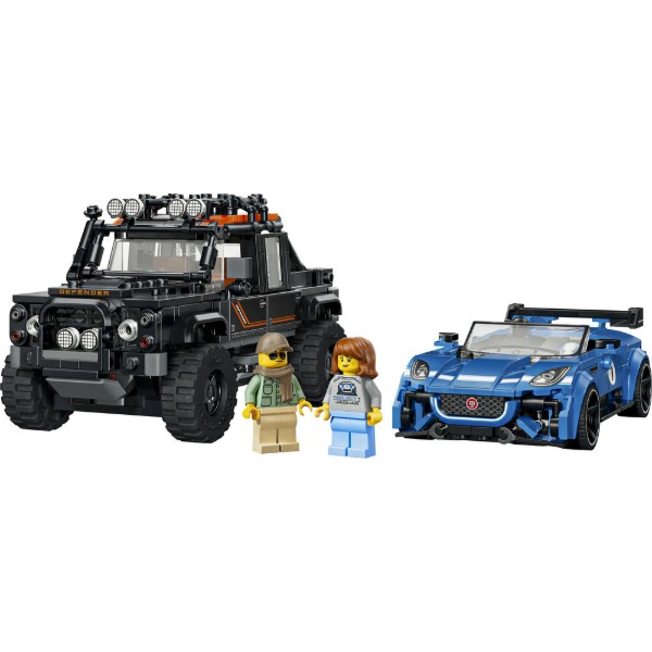 Фото - Конструктор LEGO Speed Champions Jaguar Project 7 и Land Rover Defender (77264)