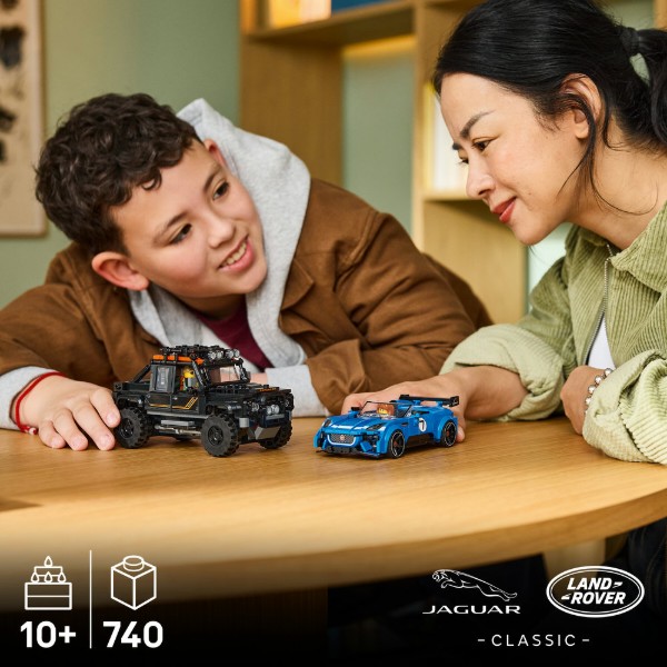 Фото - Конструктор LEGO Speed Champions Jaguar Project 7 и Land Rover Defender (77264)