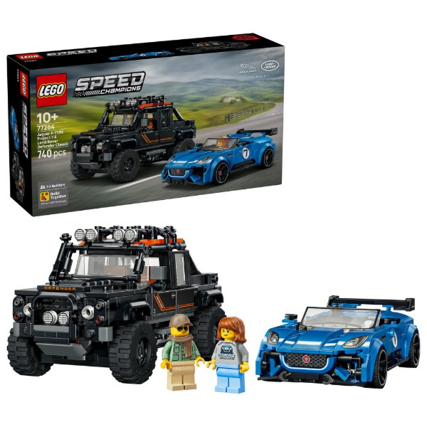 Фото - Конструктор LEGO Speed Champions Jaguar Project 7 и Land Rover Defender (77264) Фото - Конструктор LEGO Speed Champions Jaguar Project 7 и Land Rover Defender (77264)