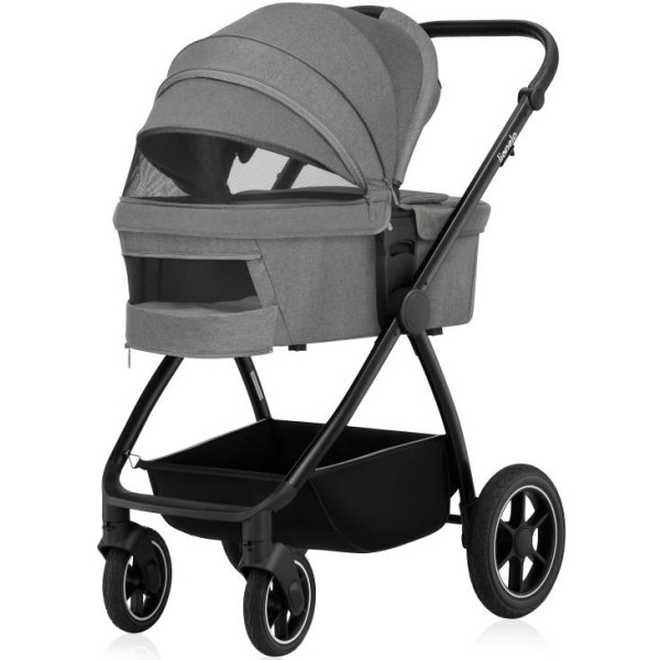 Фото - Коляска універсальна 3 в 1 Lionelo Meril Grey Stone
