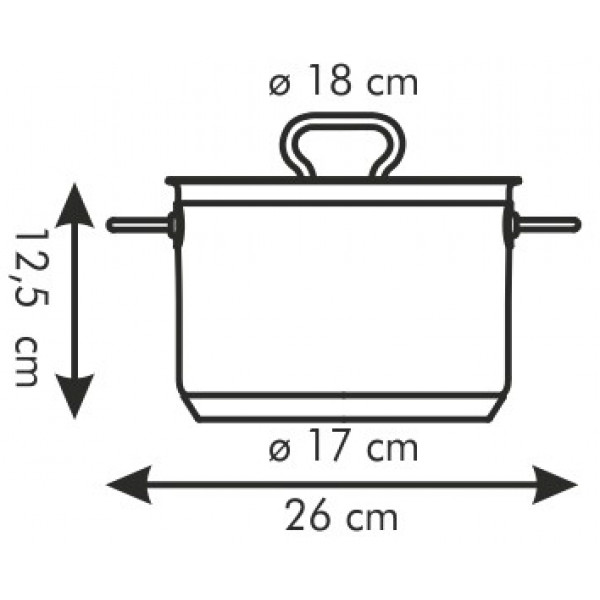Фото - Каструля tescoma 774018 Home Profi 18 см 3.0 л