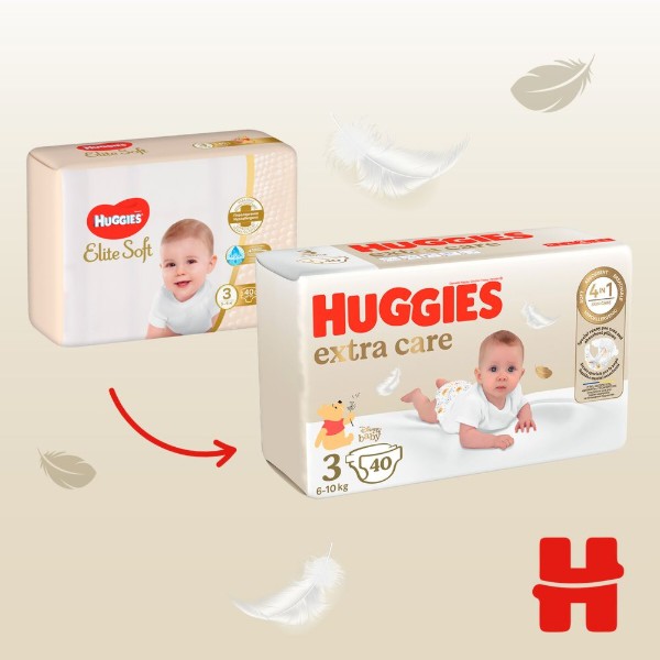 Фото - Одноразовые подгузники Huggies Extra Care Size Размер 3 (6-10 кг), 96 шт. (5029053577944)