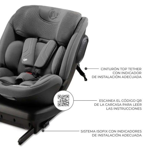 Фото - Автокрісло Kinderkraft Xpedition 3 i-Size Grey (KCXPED03GRY0000)