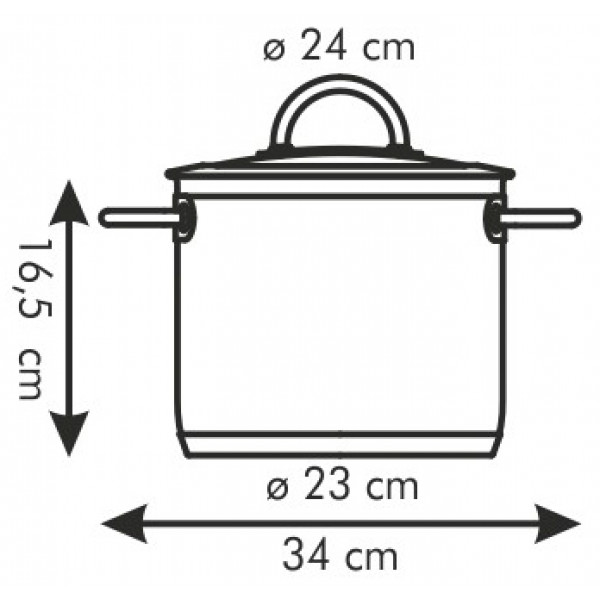 Фото - Каструля tescoma 779024 Vision 24 см 7.0 л