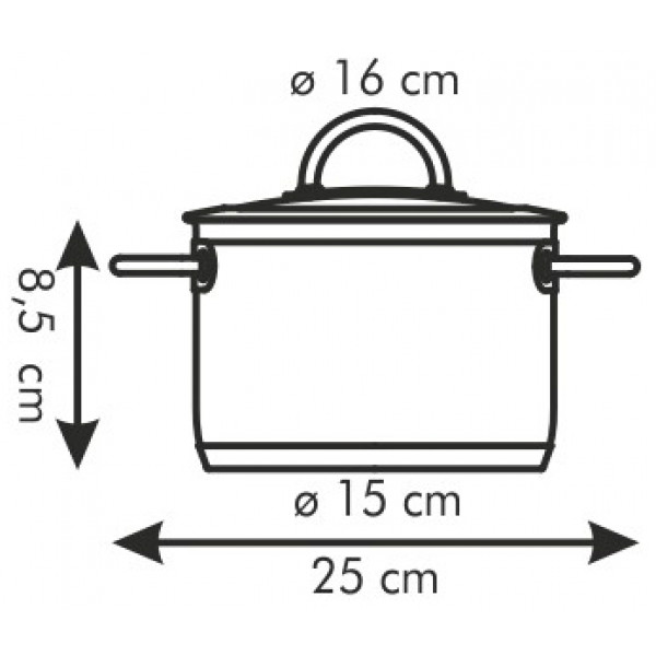 Фото - Каструля tescoma 779216 Vision 16 см 1.5 л