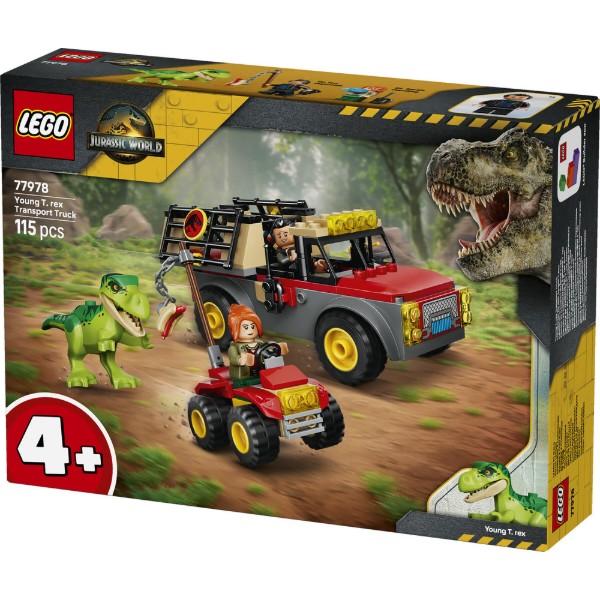 Фото - Конструктор LEGO Jurassic World Вантажівка для перевезення молодого тиранозавра (77978)