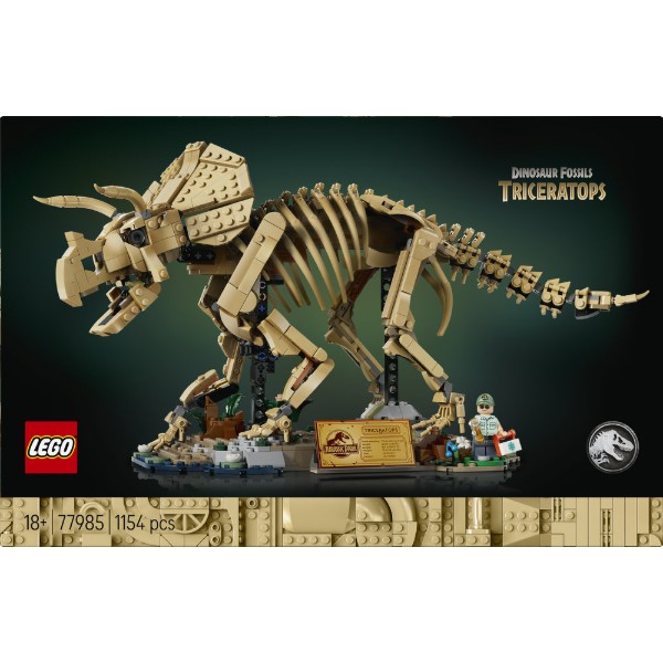 Фото - Конструктор LEGO Jurassic World Окаменелости динозавров: трицератопс (77985)