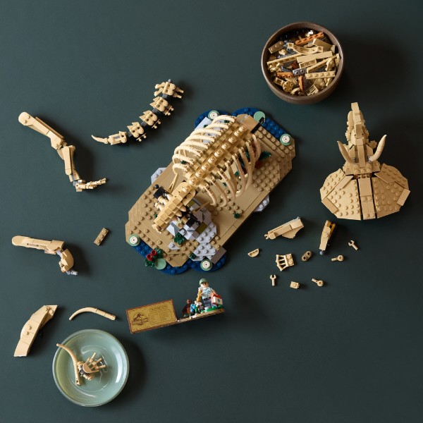 Фото - Конструктор LEGO Jurassic World Окаменелости динозавров: трицератопс (77985)