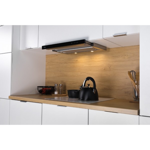 Фото - Витяжка вбудована Akpo WK-7 Light Glass Touch 1200 Inox+Black 60