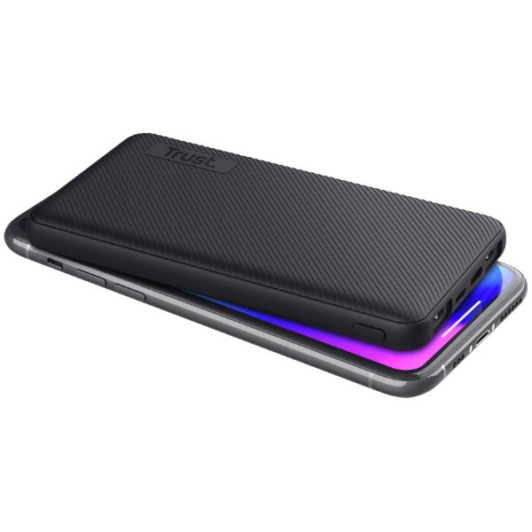 Фото - Батарея мобильная Trust Primo Eco Ultra-thin 10000mAh 15W Black (24678)