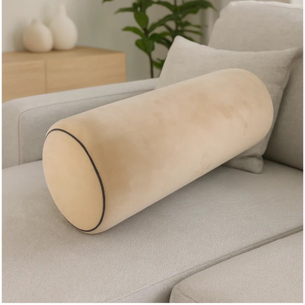 Фото - Подушка валик MirSon №8394 Velvet Line 28-0004 Cream Tencel 70х16 см (2200006253501)