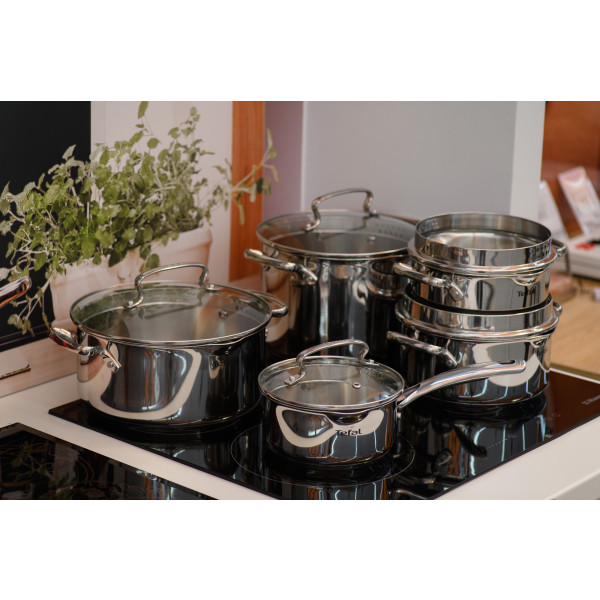 Фото - Набор посуды Tefal G719SA74 Duetto+ 10 пр. с ковшом (кастр. 24/22/20/18 с/кр., ковш 16 см с/кр)