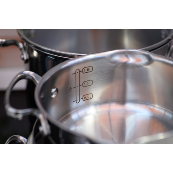 Фото - Набор посуды Tefal G719SA74 Duetto+ 10 пр. с ковшом (кастр. 24/22/20/18 с/кр., ковш 16 см с/кр)