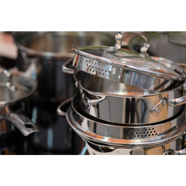 Фото - Набор посуды Tefal G719SA74 Duetto+ 10 пр. с ковшом (кастр. 24/22/20/18 с/кр., ковш 16 см с/кр)