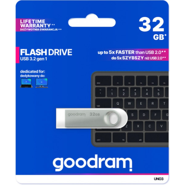 Фото - Флеш USB Goodram USB3.2 32GB UNO3 (UNO3-0320S0R11)