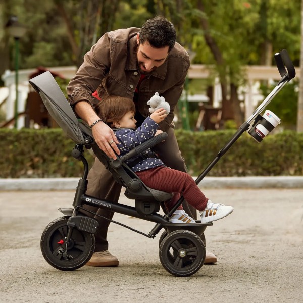 Фото - Триколісний велосипед Kinderkraft Aston 2 Plus Grey (KRASTO02GRYPL00)
