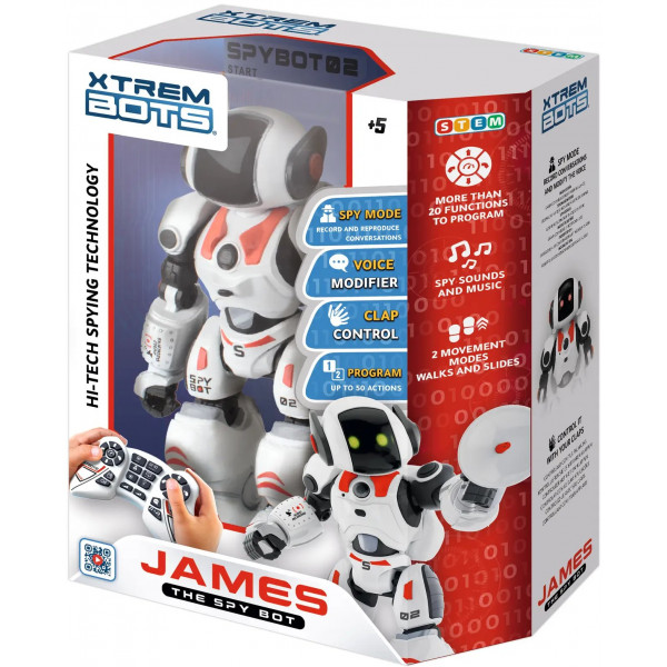 Фото - Радіокерований робот BlueRocket шпигун Джеймс STEM (XT3803084)