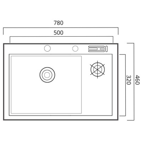 Фото - Мийка кухонна+змішувач+дозатор VALESO 78х46 Platinum Handmade нержавійка +коландер