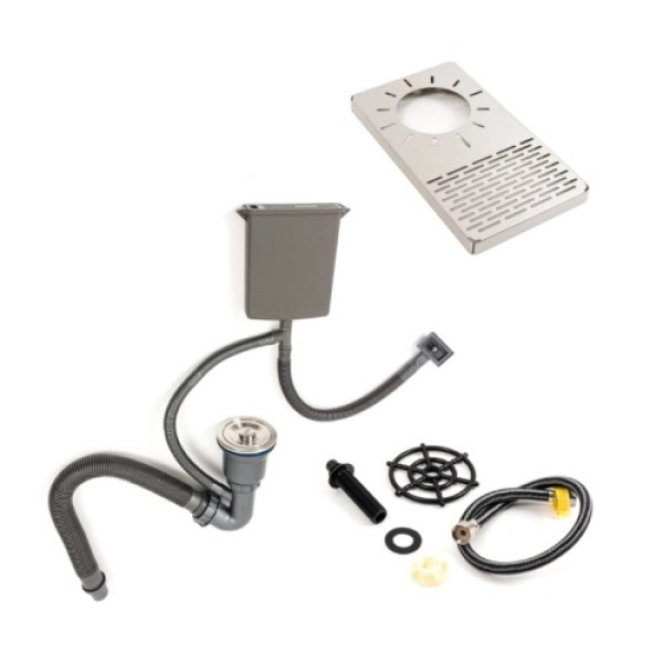 Фото - Мийка кухонна+змішувач+дозатор VALESO 78х46 Platinum Handmade нержавійка +коландер